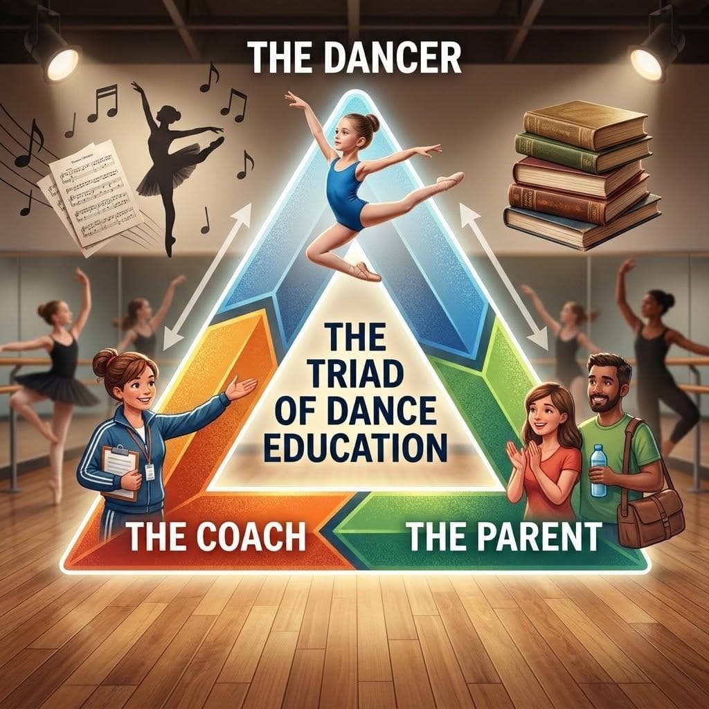 The triad of dance education connecting the dancer, coach, and parent