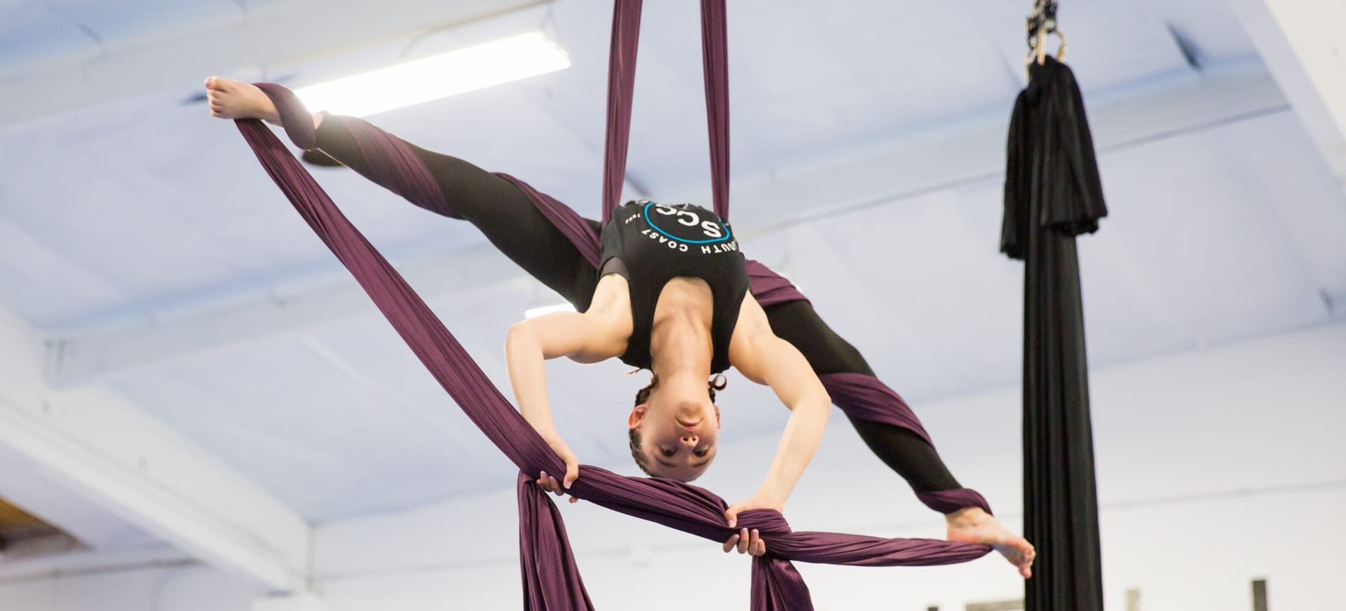 Aerial arts class at South Coast Conservatory