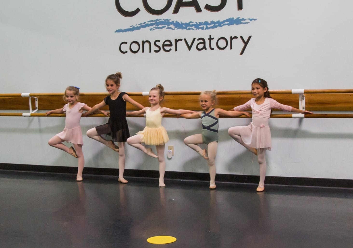 Young ballet dancers at South Coast Conservatory